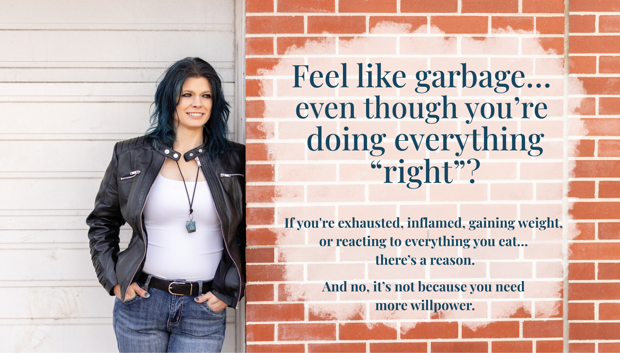 Feel like garbage...  even though you're doing everything "right"?

If you're exhausted, inflamed, gaining weight, or reacting to everything you eat... there's a reason.

And no, it's not because you need more willpower.  